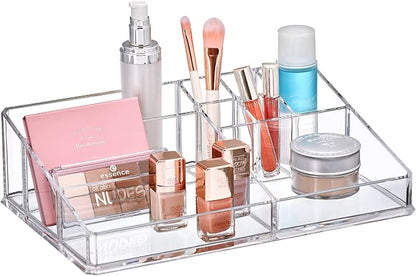 Amazing Abby - Tiffany - Acrylic Cosmetic Organizer, Transparent Plastic Makeup by AmazingAbby