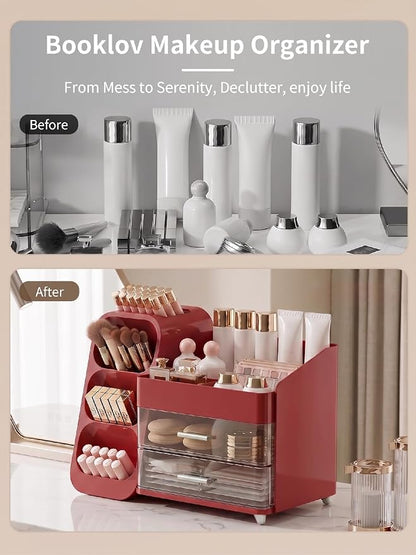 Booklov Makeup Organizer for Vanity, Large Capacity Cosmetic Display Case - Image 7