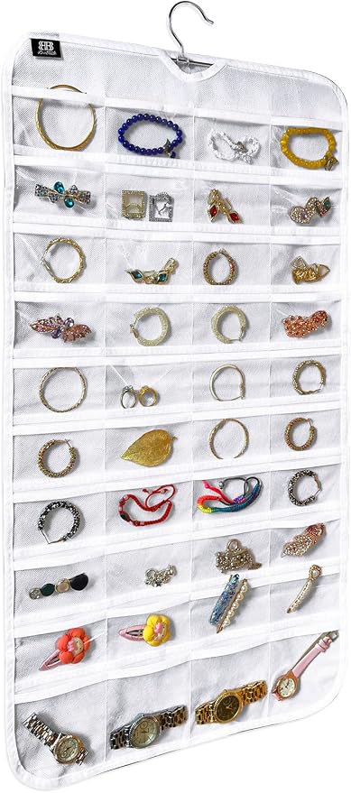 BB Brotrade Hanging Jewelry Organizer, Accessories Organizer, 80 Pocket - Image 4