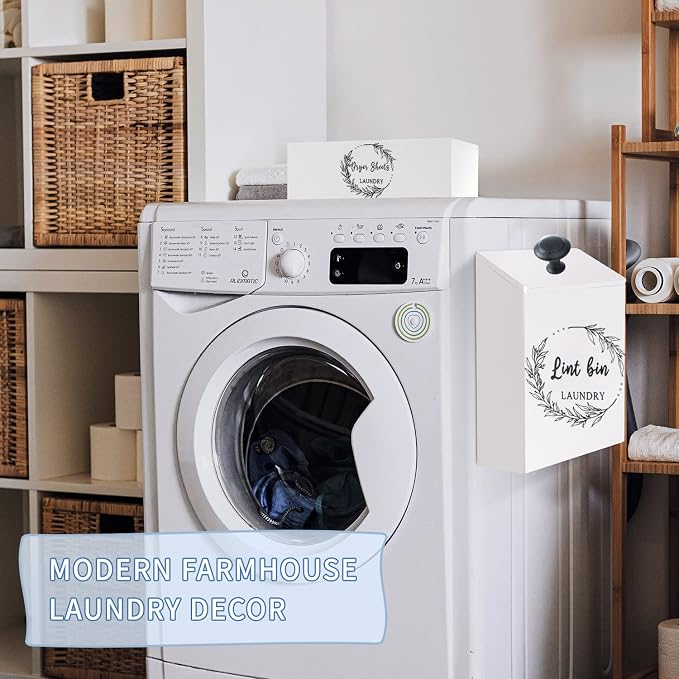 Magnetic Lint Bin and Dryer Sheet Holder Set - Image 7