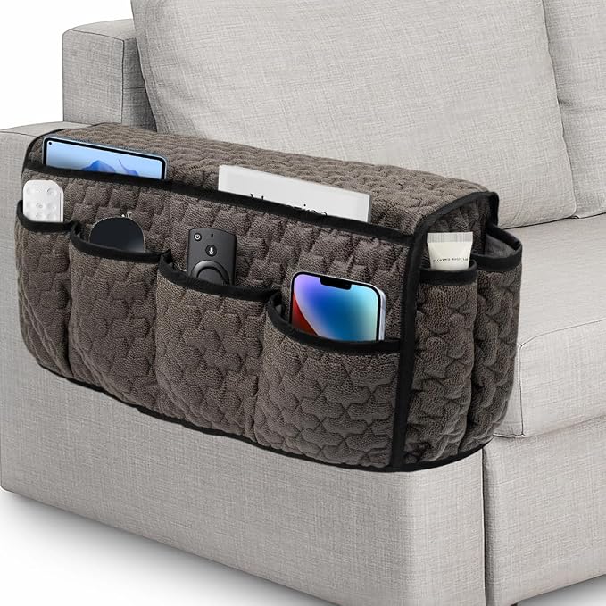 Remote Control Holder, Non Slip Bedside Caddy TV Remote Holder Armchair Caddy by DecorateYourLife