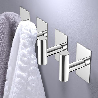 VAEHOLD Wall Towel Hooks, Heavy Duty Sticky Holder Waterproof Towel Hooks - Image 4