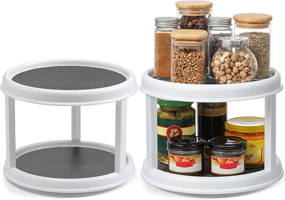 2 Pack, 2 Tier 10" Turntable Lazy Susan Spice Organizer - Image 9