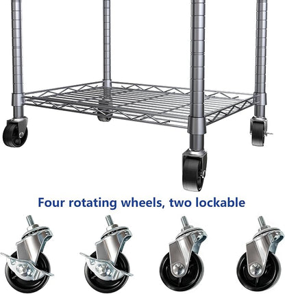 REGILLER 6 Wire Shelving Steel Storage Rack Adjustable Unit Shelves - Image 7