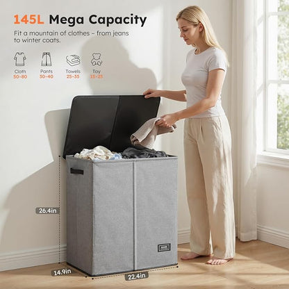SOLEDI Double Laundry Basket - Image 2
