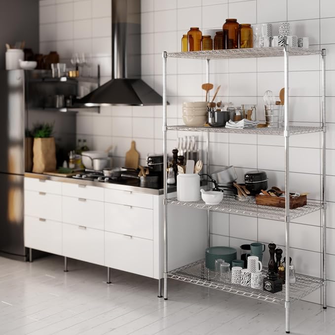 24" Deep x 42" Wide x 74" Height Wire Shelving Kit | 4-Tier | NSF Commercial - Image 7