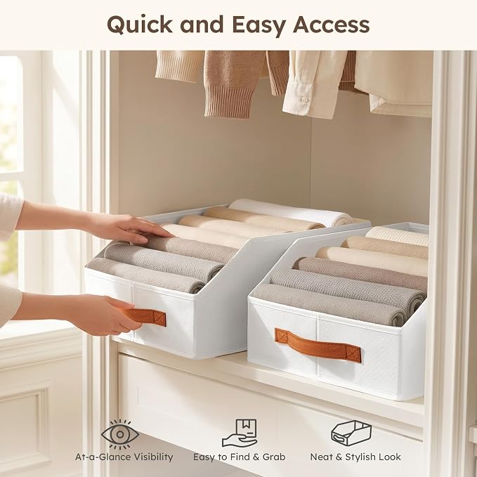 Homsorout Fabric Storage Bins for Organizing - Image 4