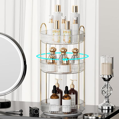 360° Rotating Makeup Organizer for Vanity - Image 3