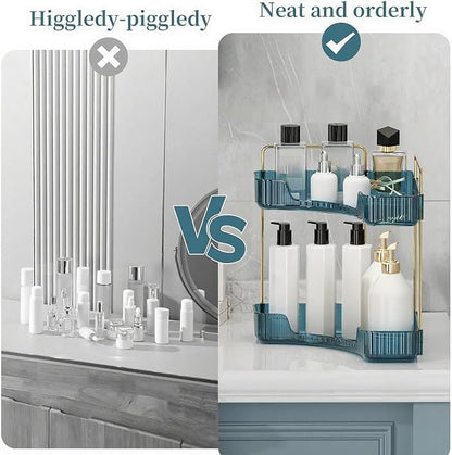 Corner Bathroom Countertop Organizer, Vanity Organizer Trays - Image 3