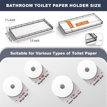 Bathroom Toilet Tank Tray, Vanity Tray - Image 3