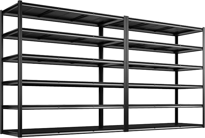 REIBII 84“H Garage Shelving Heavy Duty Storage Shelves 3500 LBS Adjustable by REIBII