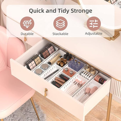 6 PCS Desk Drawer Organizer, Bathroom Drawer Organizer Trays - Image 6