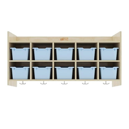 ECR4Kids 10-Section Hanging Coat Locker - Image 7