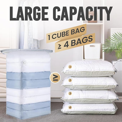 TAILI 8 Pack Vacuum Storage Bags, Jumbo Cube, Extra Large Vacuum Seal Bags - Image 3
