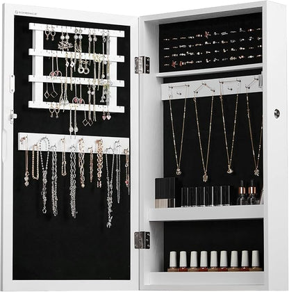 SONGMICS Lockable Jewelry Cabinet Armoire - Image 8