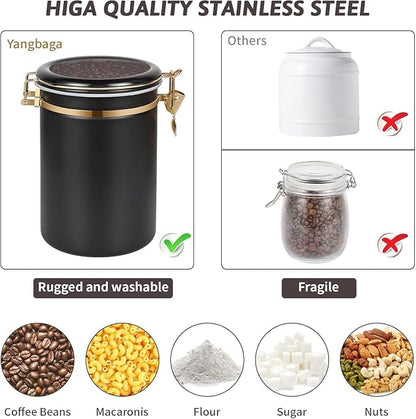 3×63OZ Stainless Steel Coffee Canister - Image 5