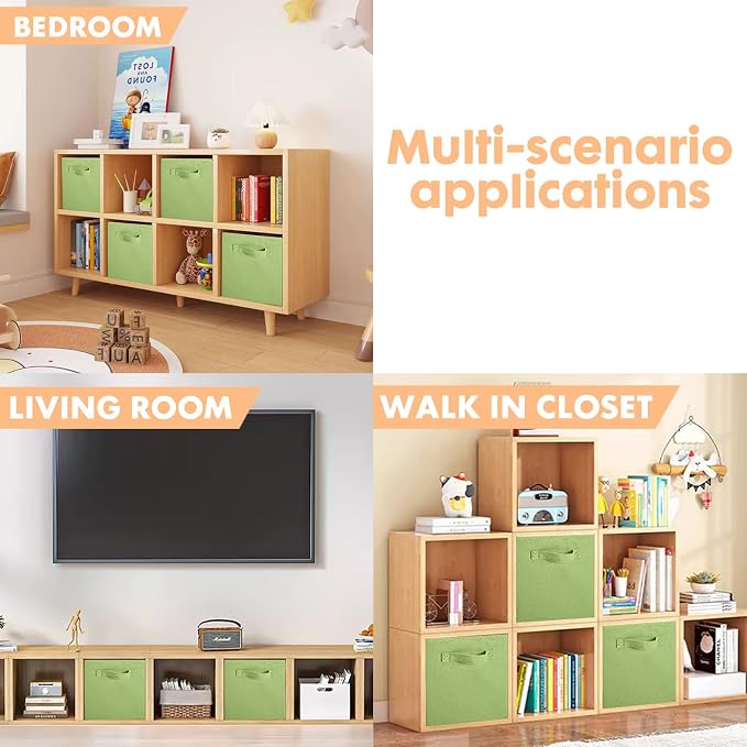 ShellKingdom Storage Bins, Foldable Fabric Storage Cubes And Cloth Storage - Image 6