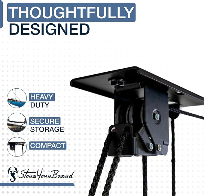 StoreYourBoard Cargo Box Pulley System – Heavy-Duty Garage Hoist Lift - Image 5