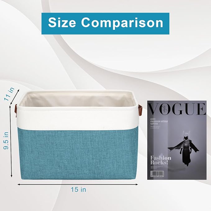Storage Bins Large Fabric Storage Baskets - Image 3