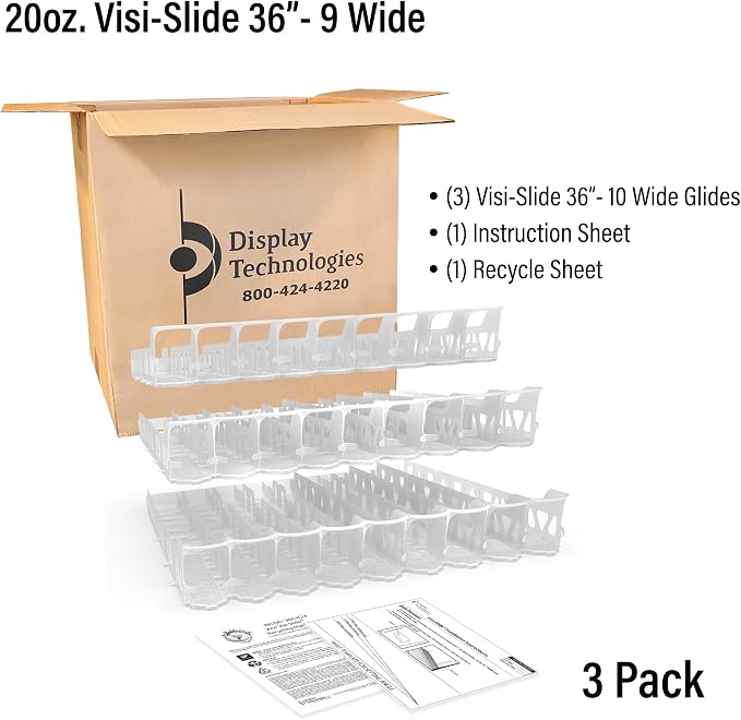 Display Technologies Visi-Slide Gravity Fed Extended Organizer - Image 6