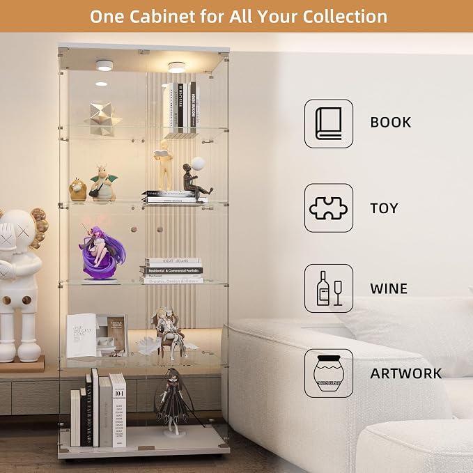 Beauty4U Glass Display Cabinet - Image 6