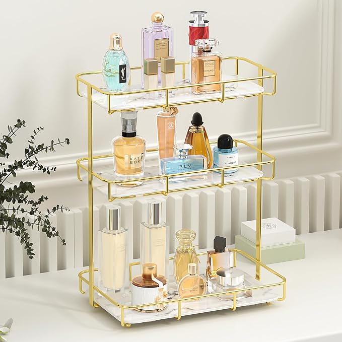 Bathroom Organizer Countertop Perfume Organizer Makeup Organizer Cosmetics by Dobbyby