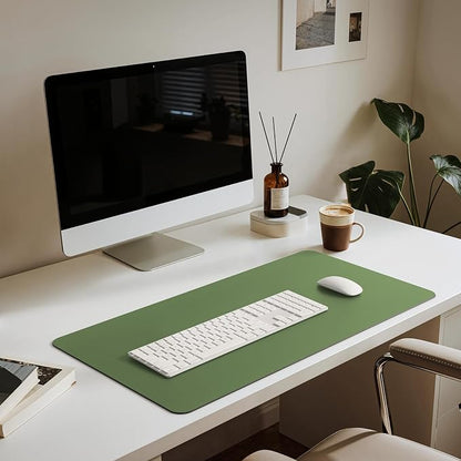 Jotsome Leather Desk Pad Mat, Non-Slip Desk Blotter Pad - Image 4