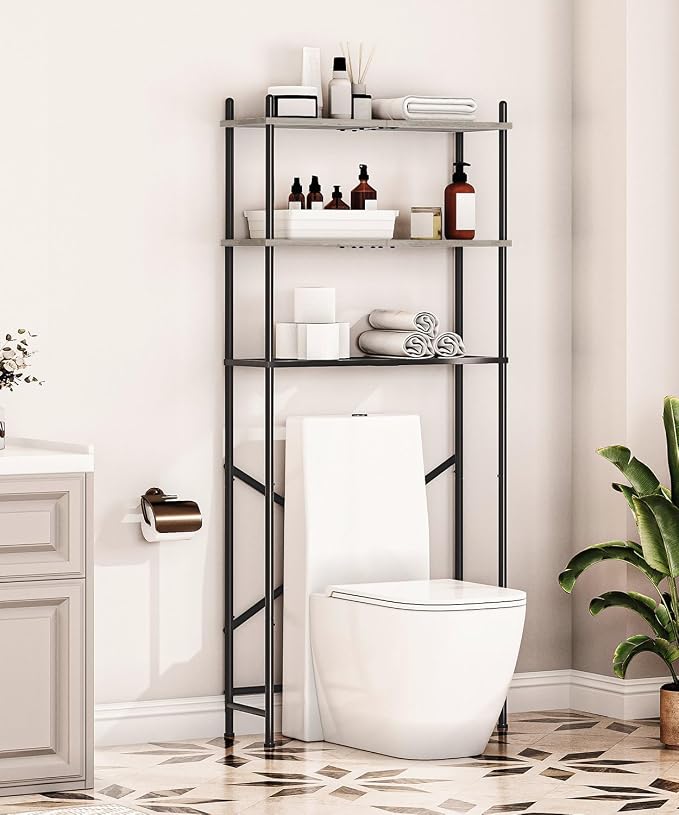 HOOBRO Over the Toilet Storage, 3-Tier Over Toilet Bathroom Organizer, - Image 2