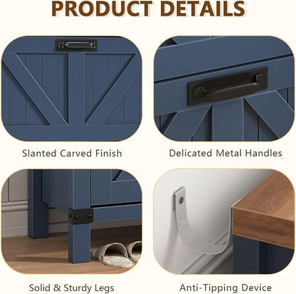 Fluted Shoe Cabinet Storage - Image 7