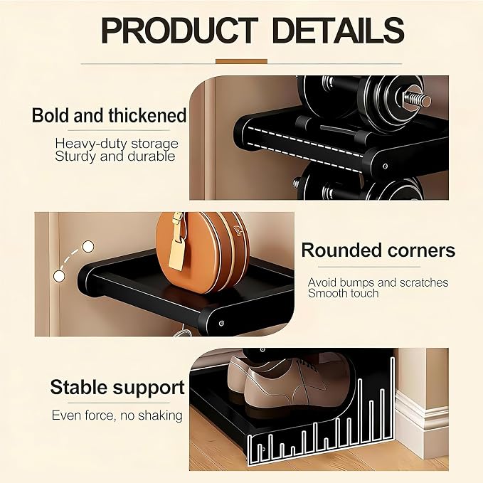 7-Tier Bamboo Shoe Rack, Vertical Narrow Shoe Rack - Image 4