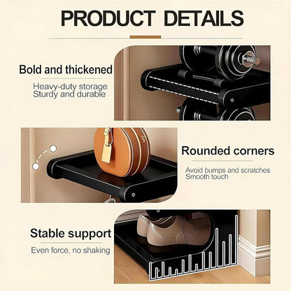 7-Tier Bamboo Shoe Rack, Vertical Narrow Shoe Rack - Image 4