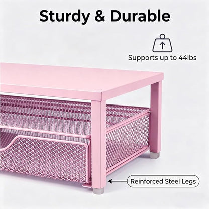 Spacrea Desk Organizer and Accessories, Computer Monitor Stand Riser - Image 4