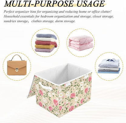 Storage Bins with Lids Storage Containers Storage Box with Handles Storage - Image 5
