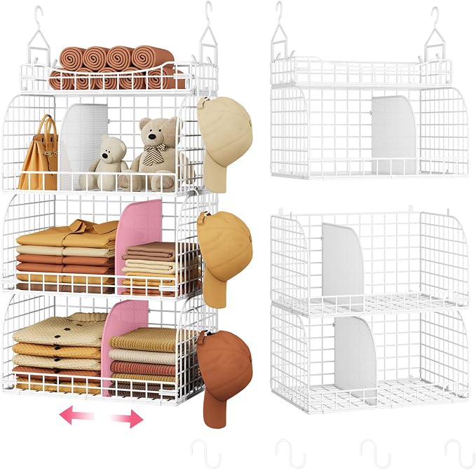 SWTYMIKI Hanging Closet Organizer Storage by SwtyMiki-TidyHomeSweetLife