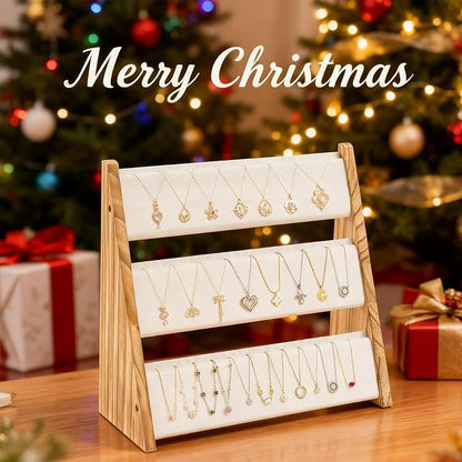 Necklace Holder, 3 Tier Necklace Organizer Stand - Image 2