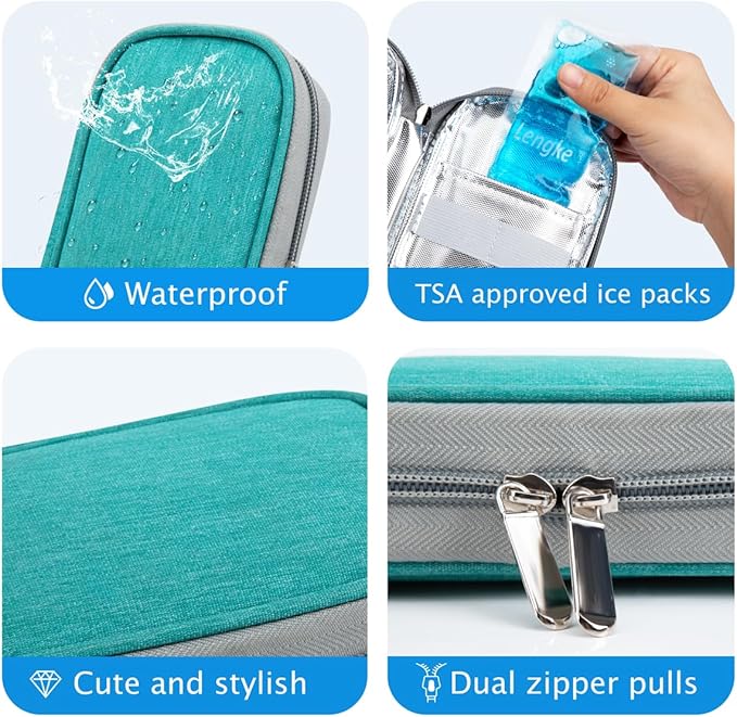 YOUSHARES Insulin Cooler Travel Case TSA Approved Medication Diabetic Supplies - Image 5