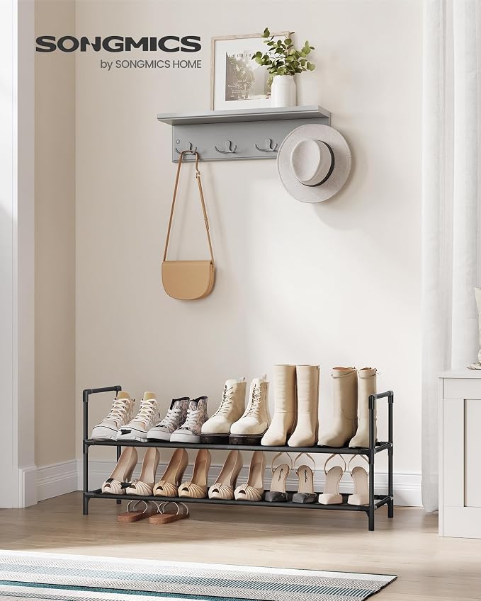 SONGMICS 2-Tier Shoe Rack, Shoe Storage - Image 2