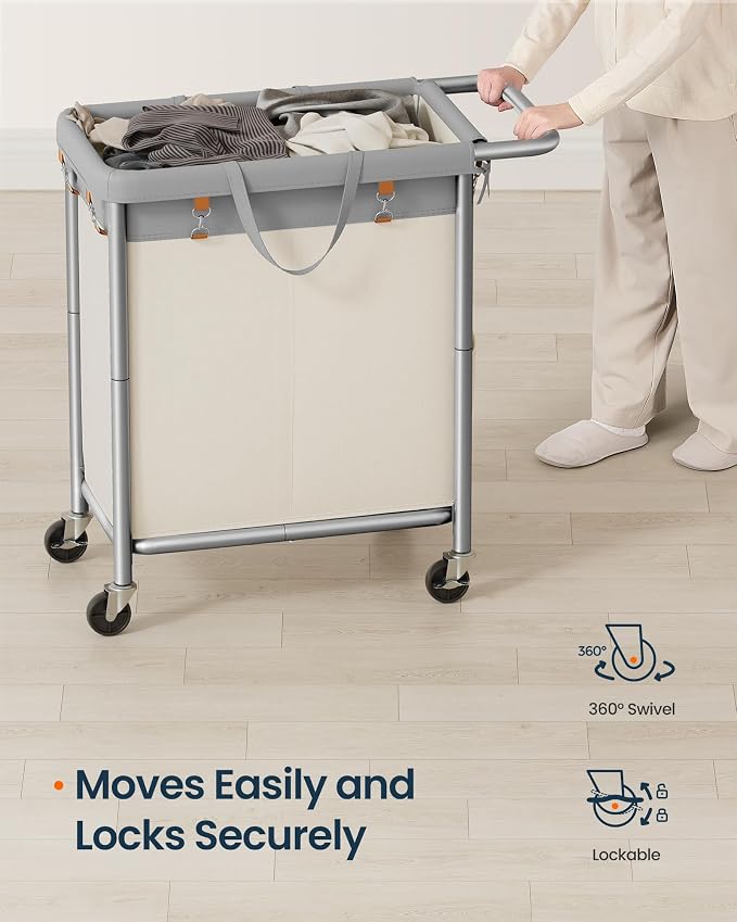 SONGMICS HOME Rolling Laundry Basket - Image 6