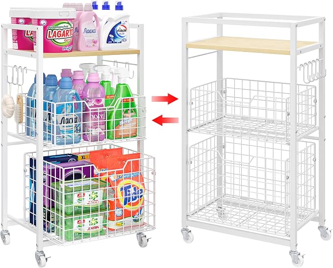 Hongtamoya 3 Tier Laundry Room Cart - Image 9