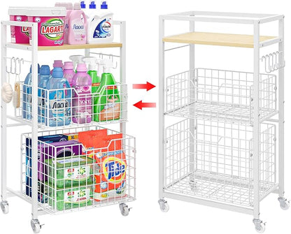 Hongtamoya 3 Tier Laundry Room Cart - Image 9