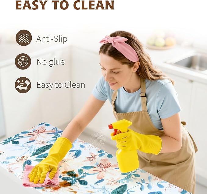 Shelf Liners for Kitchen Cabinets 17in x 20FT, Non Adhesive Drawer Liner - Image 4