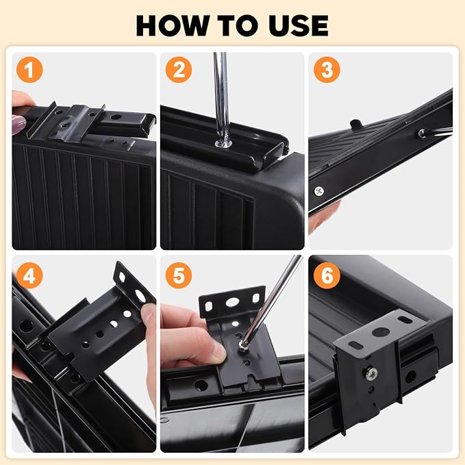 TEHAUX Under-Desk Keyboard Tray 20.67×9.06 in – Adjustable Slide-Out Drawer & - Image 3
