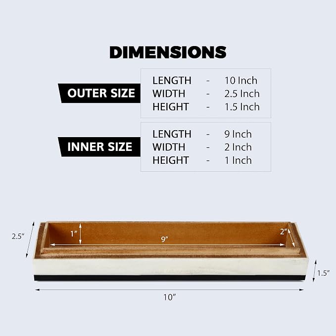 Handicrafts Home Slim Decorative Storage Box - Image 2
