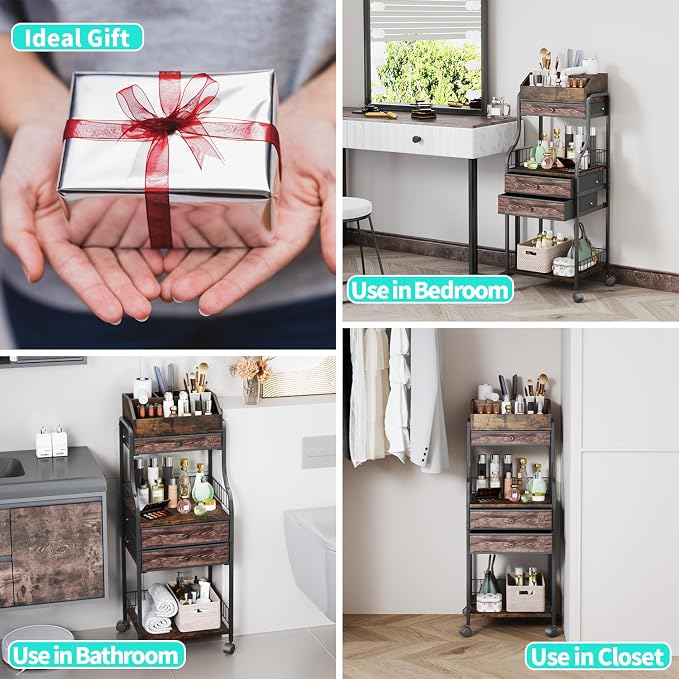 HapiRm Floor Makeup Organizer Storage - Image 7