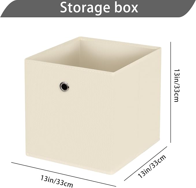 13x13x13 storage cube bins, collapsible fabric storage cubes Decorative storage - Image 2