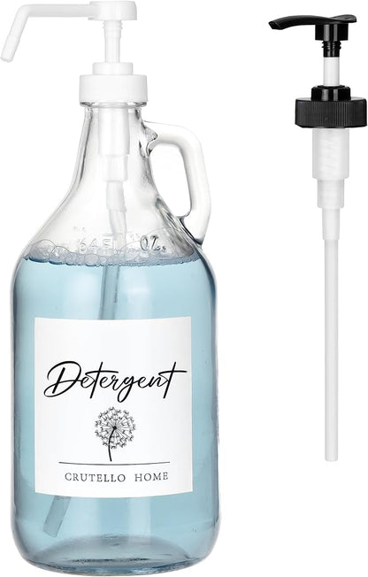 Crutello 64 oz Glass Laundry Detergent Dispenser by Crutello