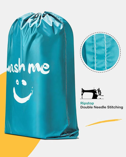 HOMEST 2 Pack XL Laundry Bags 28" x 40", Extra Large Dirty Clothes Organizer - Image 3