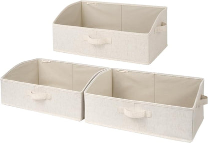 StorageWorks Trapezoid Storage Bins, Linen Closet Organizer, Closet Organizer by StorageWorks