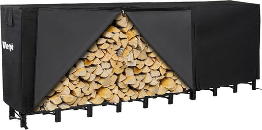 Werph 12FT Firewood Rack Outdoor, Heavy Duty Firewood Storage Rack, Outdoor by ColorYourLife