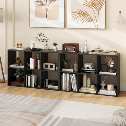 POWERSTONE 6 Cube Storage Organizer Set of 2, 3 Tier Cubby Bookshelf - Image 7